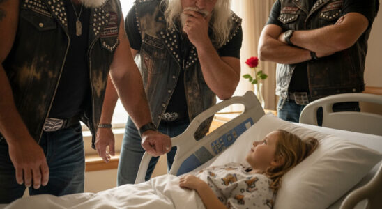 Four Bikers Showed Up To Say Goodbye