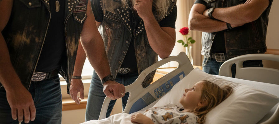 Four Bikers Showed Up To Say Goodbye
